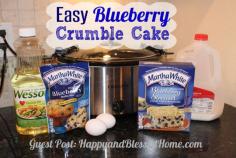 
                    
                        Easy Blueberry Crumble Cake
                    
                