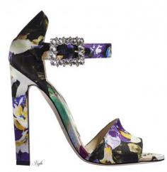 
                    
                        Brian Atwood Floral Sandal SS 2015 #Shoes #Heels
                    
                