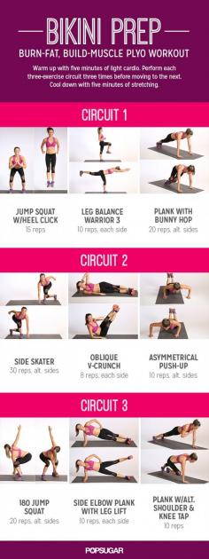 Bikini body circuit workout