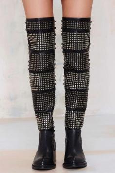 
                    
                        Studded Leather Boot
                    
                