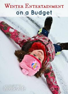 
                    
                        A little creativity can go a long way to break the winter blues! Here are 5 ideas to enjoy winter entertainment on a budget. | The Happy Housewife
                    
                