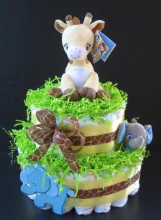 Unisex baby shower cake