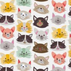 cute cat print or head print. like the different kind of cats and expressions.