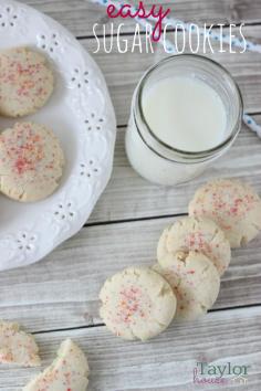 Easiest thing a girl could bake -Sugar Cookies