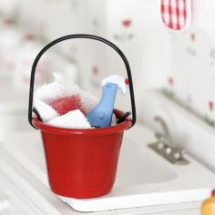
                    
                        Miniature Cleaning Supplies Bucket
                    
                