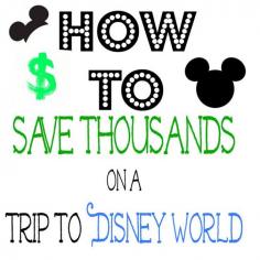 Ways to Save Money at Disney World