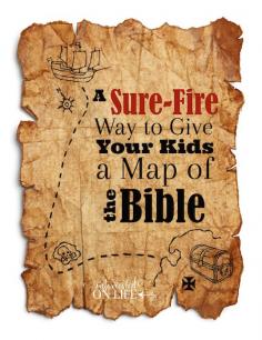 
                    
                        A sure-fire way to give your kids a map of the Bible!
                    
                