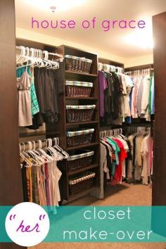 Dream closet- organized and big....the way closets should be
