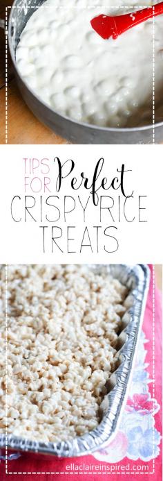 Tips for the Perfect Crispy Rice Treats
