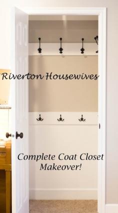 
                    
                        Coat closet makeover - love this!
                    
                