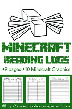 
                    
                        Minecraft Themed Reading Logs to help your Minecraft fan get motivated on a path toward reading success.
                    
                