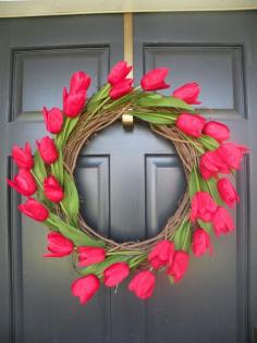 Door decor for spring