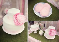 shabby chic baby shower cake - Google Search