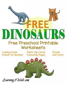 
                    
                        Free Preschool Printable Worksheets: Dinosaurs
                    
                