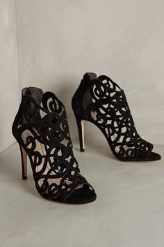 Cutout bootie sandals