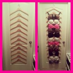 Awesome bra storage idea