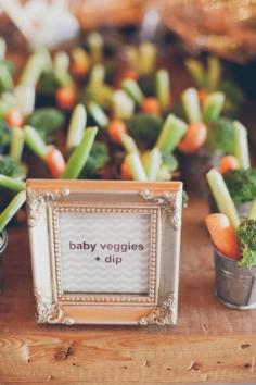 Baby veggies! What a cute idea.