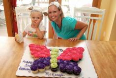 
                    
                        butterfly birthday party ideas | She is still holding her party favors from Aunt Bethanys baby shower ...
                    
                