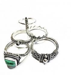 
                    
                        Pretty sterling rings by Minc Collections. Especially loving that gorgeous green turquoise!!
                    
                