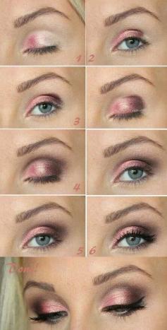 Shimmery Pink Eyeshadow How To