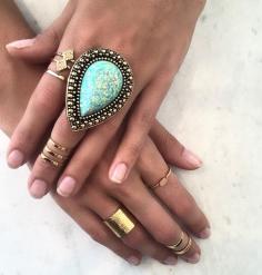 
                    
                        Oh wow. Now this is pretty. Samantha Wills' Bohemian Bardot ring in Crushed Opal. Gorgeous!
                    
                