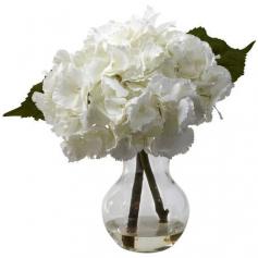 
                    
                        Found it at Wayfair - Blooming Hydrangea in Glass Vase www.wayfair.com/...
                    
                