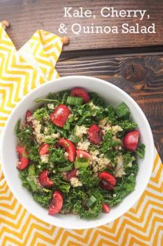 
                    
                        Take advantage of cherry season and make this delicious Kale, Cherry, and Quinoa Salad
                    
                