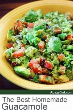 
                    
                        The Best Homemade Guacamole- Guacamole is so easy, even a Lazy Girl can throw it together and be the party hero.
                    
                