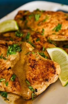 
                    
                        Lime & Coconut Chicken. This recipe is incredible. The combination of spices, fresh lime, cilantro, and coconut milk give this dish tons of flavor, and it's super easy to make!!
                    
                