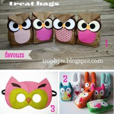 Tales of a Trophy Wife: Happy 14th Night Owl Party! owl treat bags