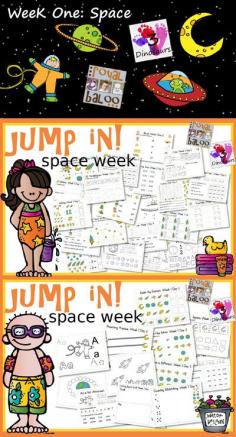 Space Summer Learning -free printables