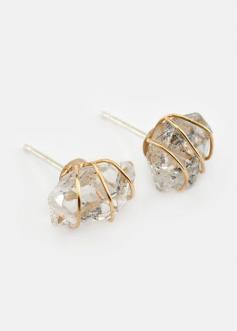 
                    
                        Best Valentine's Day Gifts Under $100: Ariana Ost Wire-Wrapped Luminous Herkimer Diamond Studs, $58
                    
                