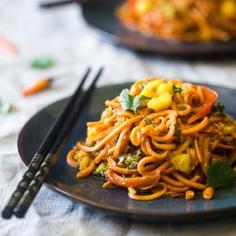 
                    
                        These look SOOO good!! Sweet Potato Noodle Coconut Curry
                    
                