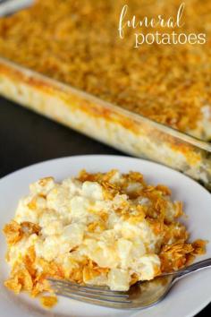 
                    
                        Our all-time favorite side dish - Cheesy Potato Casserole aka Funeral Potatoes
                    
                