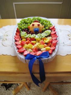 Baby fruit trays for baby shower!