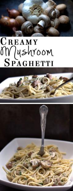 
                    
                        Creamy Spaghetti with Mushrooms - Erren's Kitchen - a fantastic, quick and easy week night dinner!
                    
                