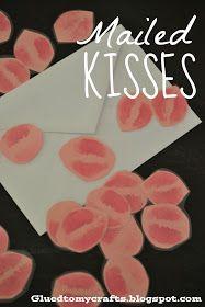 Mailed Kisses {Deployment Craft}. ha I always send him a kiss. I should do this! a entire package of kisses!  This is such a cute idea for LDR!