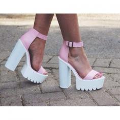 Summer shoes pink and white