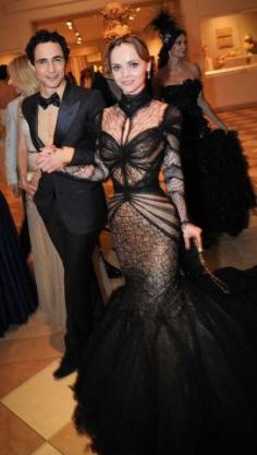 Zac Posen and Christina Ricci at the annual ball at the Metropolitan Museum of Art.