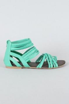 Mint sandals! Super cute cheap shoes on this site!