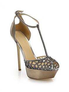 
                    
                        Love this by SERGIO ROSSI Tresor Swarovski Crystal & Mirrored Leather Platform Sandals - $995
                    
                