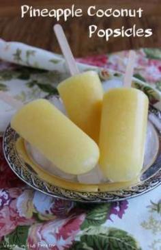 
                    
                        Pineapple Coconut Popsicles are such a wonderful treat/dessert/snack. You start off with a real honest to goodness pineapple to get a healthy fruity snack.
                    
                