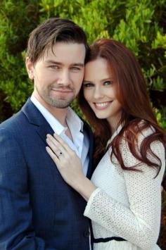 
                    
                        The longtime couple, Former Miss USA Alyssa Campanella and 'Reign' Star Torrance Coombs got engaged during a private proposal last month -- and we're seriously obsessed with her royal-inspired engagement ring! l TheKnot.com
                    
                