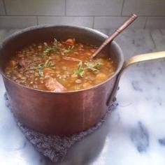 
                    
                        Lentil and Chorizo Soup / Mom's Kitchen Handbook
                    
                