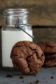 Chocolate Chocolate Chip Cookies | My Baking Addiction Deliciously rich, chocolate cookies exploding with chocolate chips.