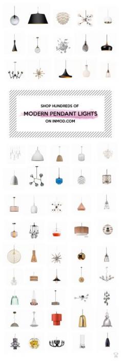 SHOP HUNDREDS OF MODERN PENDANT LIGHT FIXTURES FOR YOUR HOME ON INMOD.COM