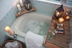 Bath tub tray Master bath