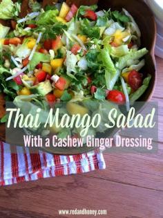 
                    
                        Thai Mango Salad with a Cashew Ginger Dressing
                    
                