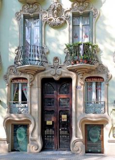 Art Nouveau #architecture #artnouveau #door #windows