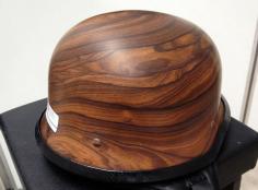 
                    
                        custom wood grain image on german motorcycle helmet
                    
                